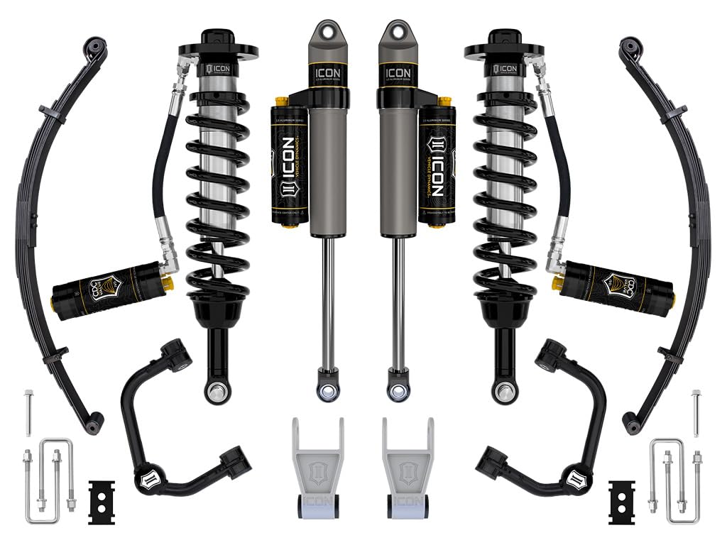 2021-2024 Ford F-150 Tremor ICON, 2.5-3" Lift, Stage 4 Suspension System, Tubular, CDCV, w/Leaf Packs