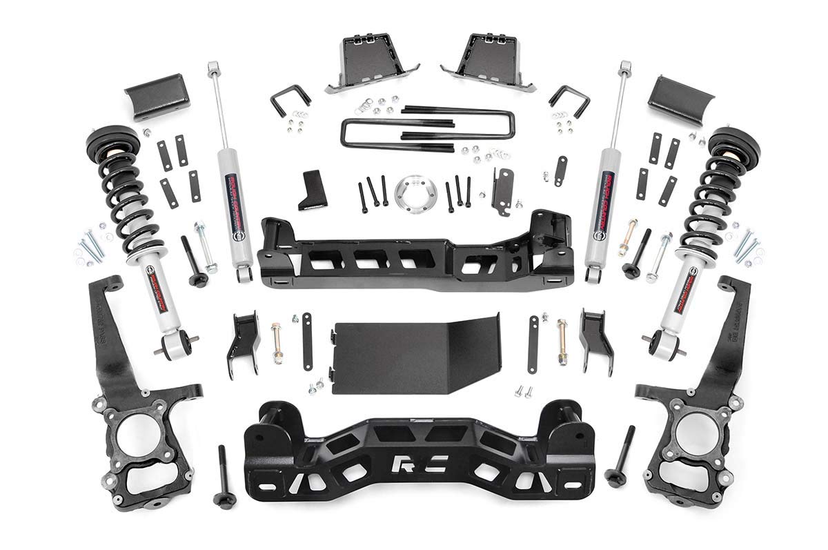 6" Rough Country Suspension Lift Kit w/N3 Struts for 2014 Ford F-150 4WD - 57531