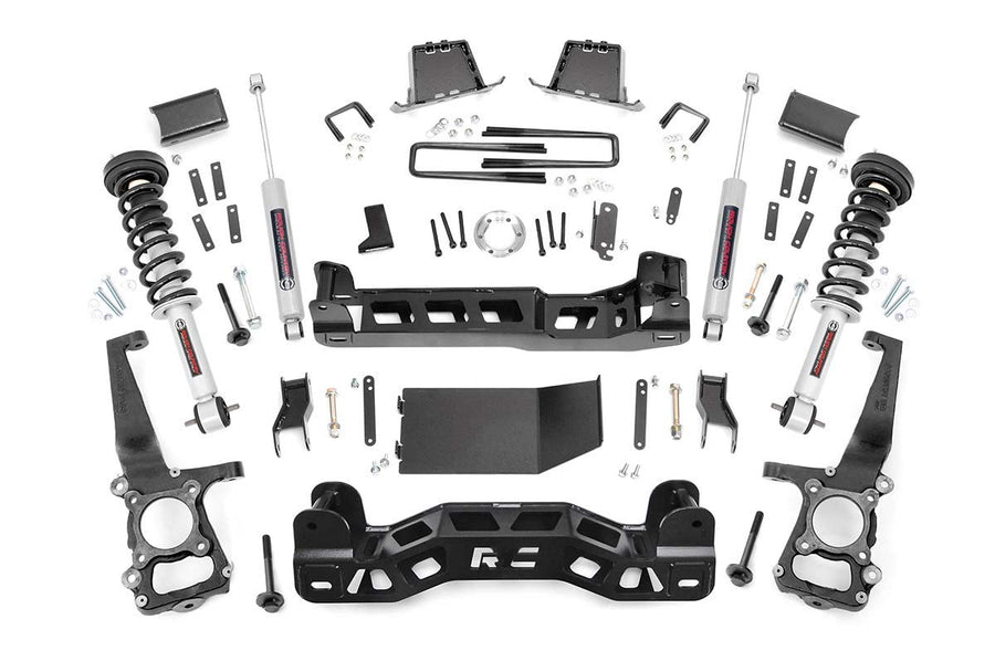 6" Rough Country Suspension Lift Kit w/N3 Struts for 2014 Ford F-150 4WD - 57531