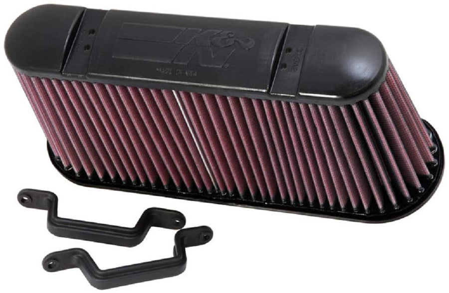 K&N High-Flow Engine Air Filter Original Lifetime: Increase Power & Acceleration, Washable, Premium, Replacement Car Air Filter: Compatible with 2006-2013 Chevy (Corvette and Corvette Z06) E-0782