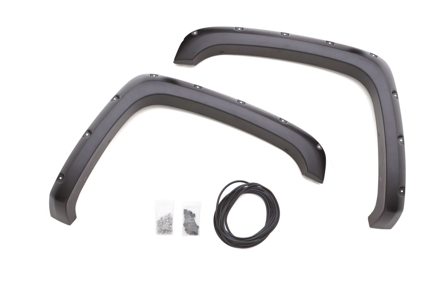 Lund Elite Series RX109SA Black Rivet Style Standard Front Fender Flare - 2 Piece