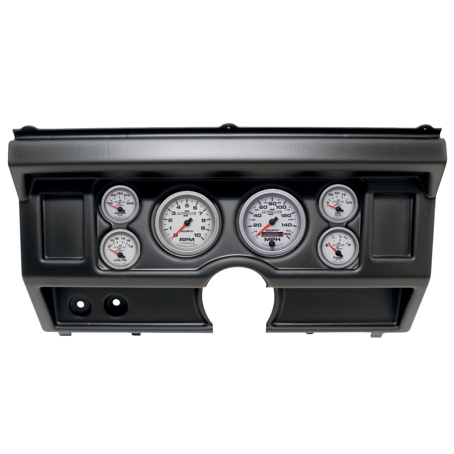 AUTO METER Direct Fit Dash Kit 2918-14, (3 3/8" X2, 2 1/16" X4), Ford Truck No Ac 80-86, Ultra-Lite Ii