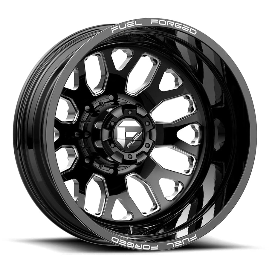 FUEL OFF-ROAD 24X8.25 DE19 FF19D, 8X6.5, -5.81, -265mm GLOSS BLACK MILLED - DE1924828D45