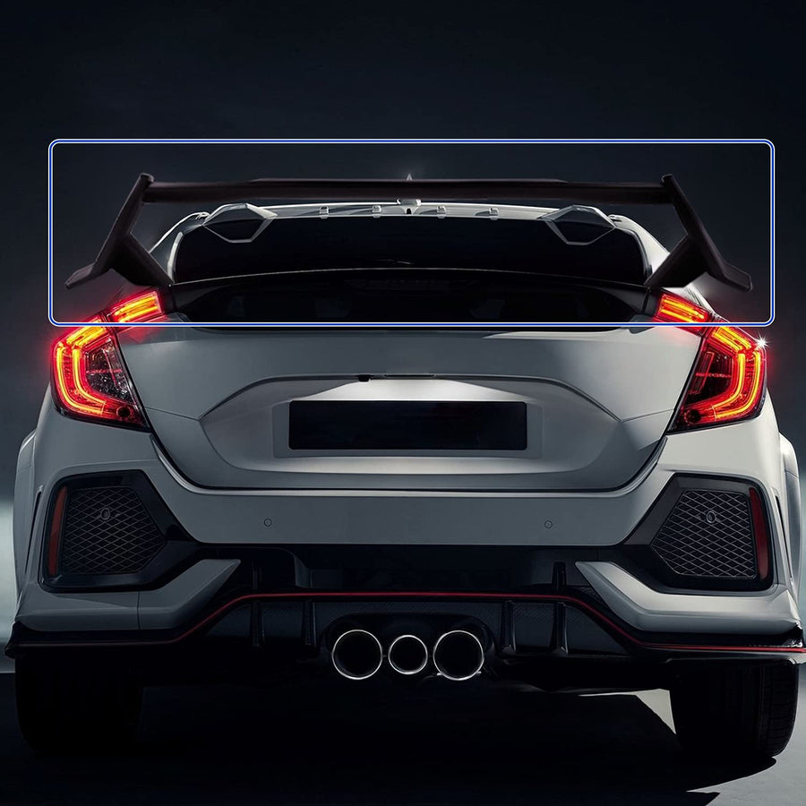 T-R Style Spec-D Tuning Matte Black ABS Rear Trunk Spoiler Compatible with 2016-2021 Honda Civic Sedan Models