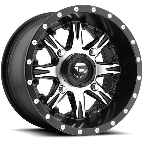 NUTZ D541 UTV 14x7, Bolt Pattern: 4x156/, Offset: 13, MATTE BLACK MACHINED, set of 1