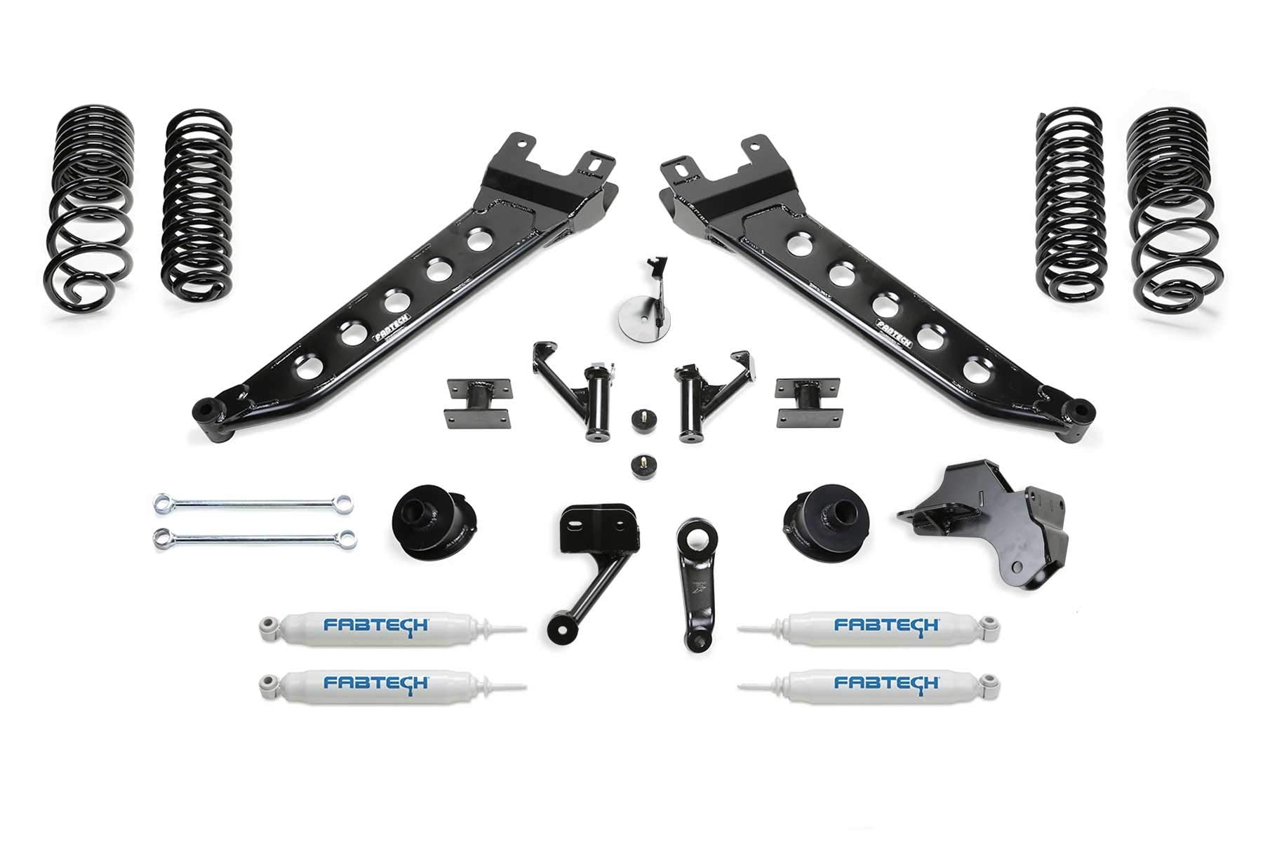 Fabtech K3180 Lift System Radius Arm 5 in. w/Performance Shocks Lift System