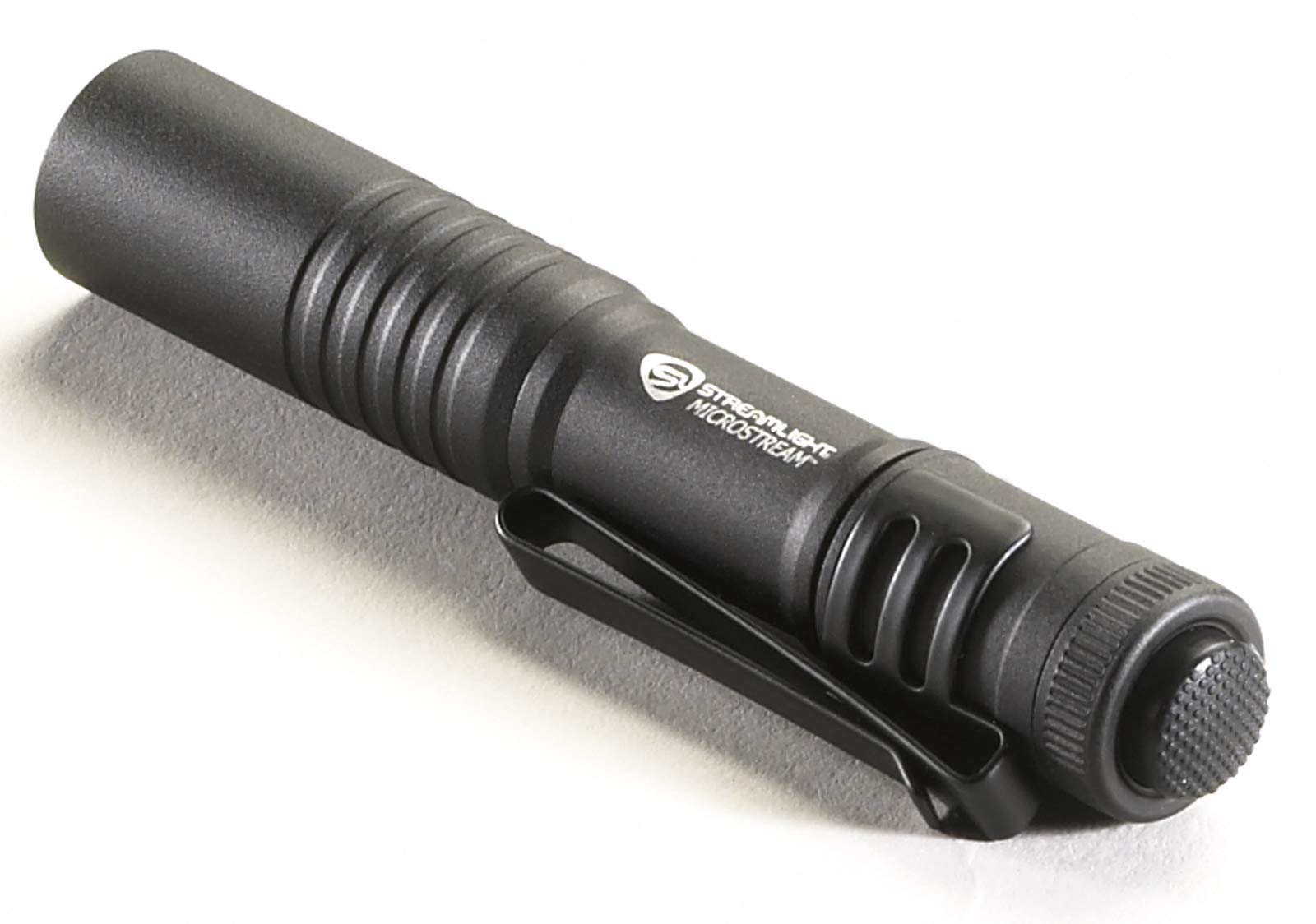 Streamlight MicroStream 66318 45-Lumen Everyday Carry Pocket Flashlight with AAA Alkaline Battery, Black