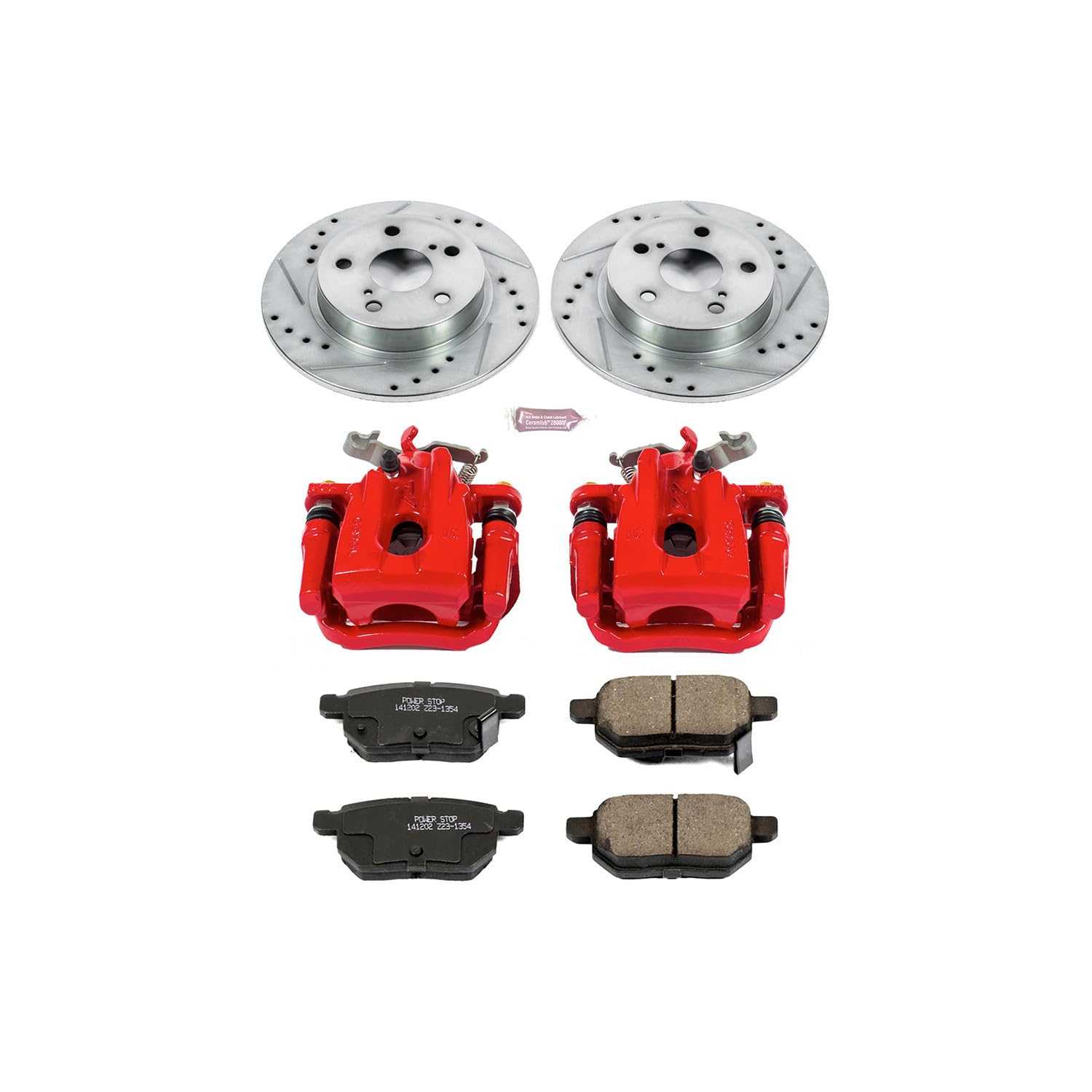 Power Stop Z23 Evolution Sport Brake Kit with Calipers For Ridgeline Honda 2012-2014 [Vehicle Specific]