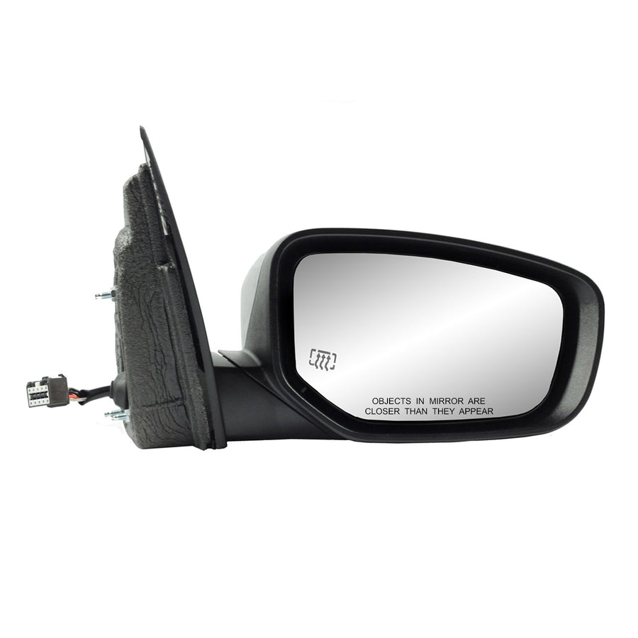 Fit System Mirror Passenger Side for Dodge Dart, Textured Black w/PTM Cover, Foldaway, Heated Power
