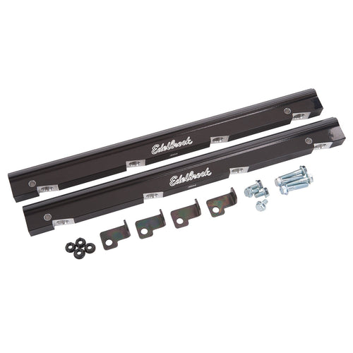 Edelbrock RPM Air-Gap 3504 Holden Fuel Rail Kit Anodized Black Finish
