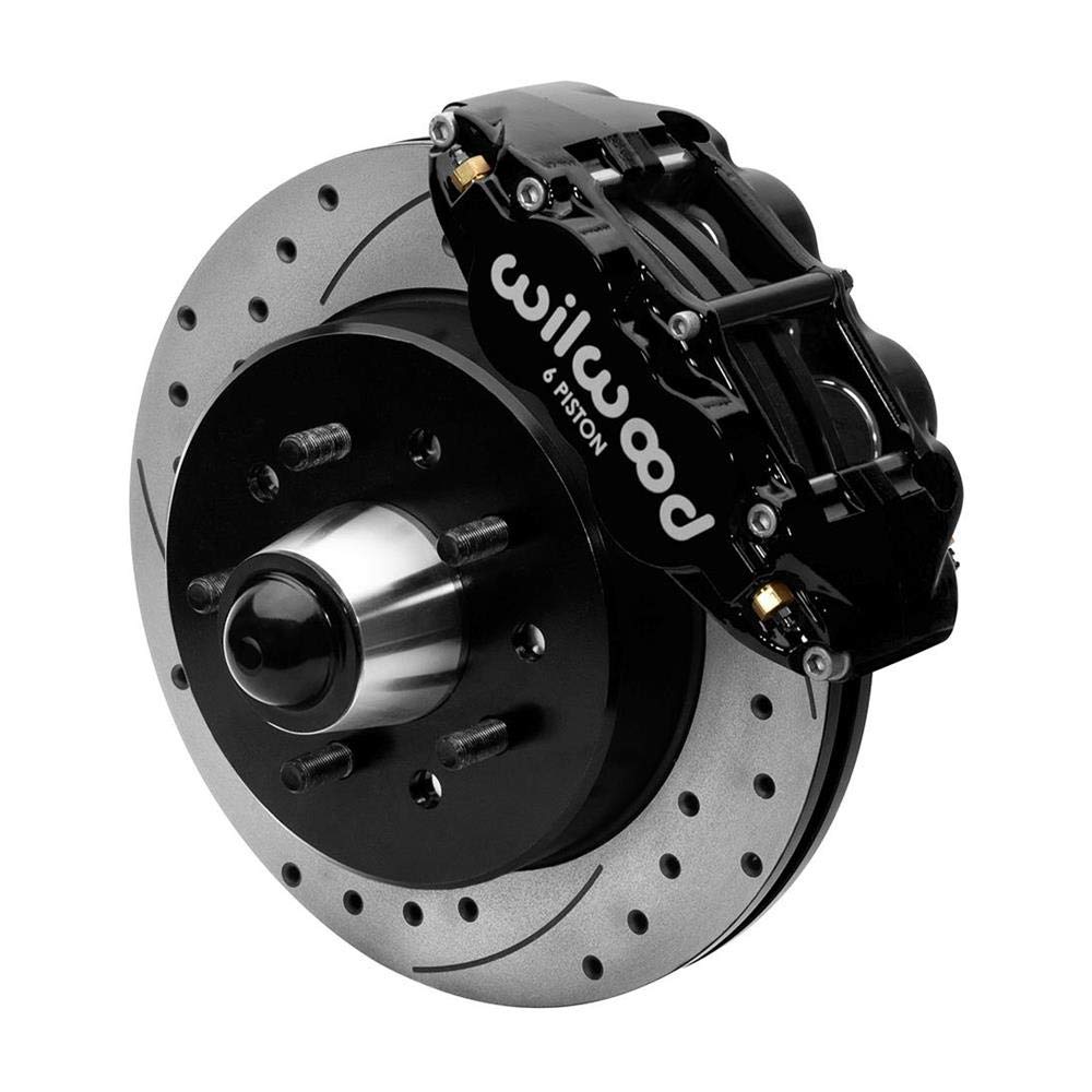 Wilwood Superlite Narrow 6R Front Hat Kit 12.19in 63-87 C10 Black