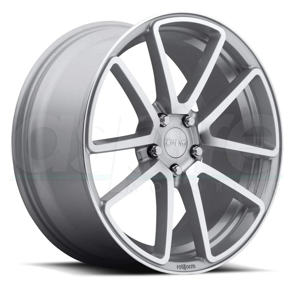 R120 Rotiform 18X8.5 5X112 GL-SLVR-MACH 45MM - R120188543+45