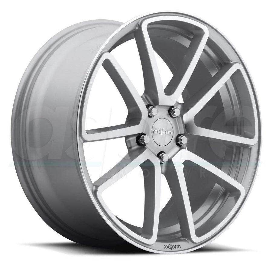 R120 Rotiform 18X8.5 5X112 GL-SLVR-MACH 45MM - R120188543+45