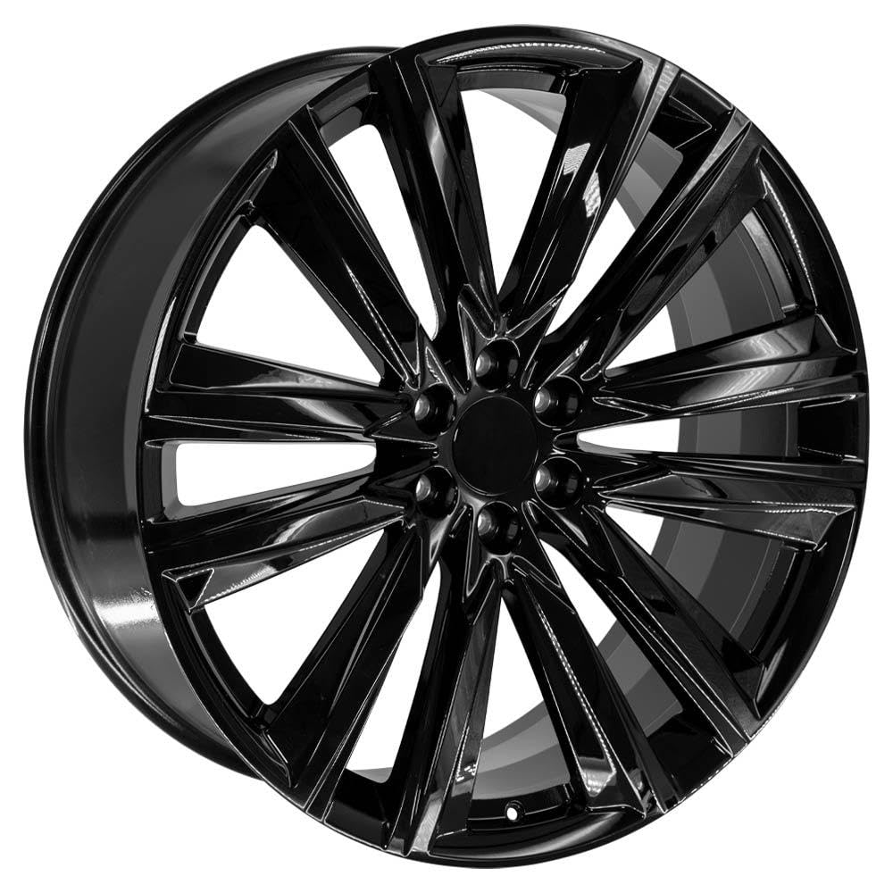 26 Inch OE Wheels CA91 Rim Fits Escalade Sport Style 6x139.7 26x10 Gloss Black - Hollander 4869 (1)