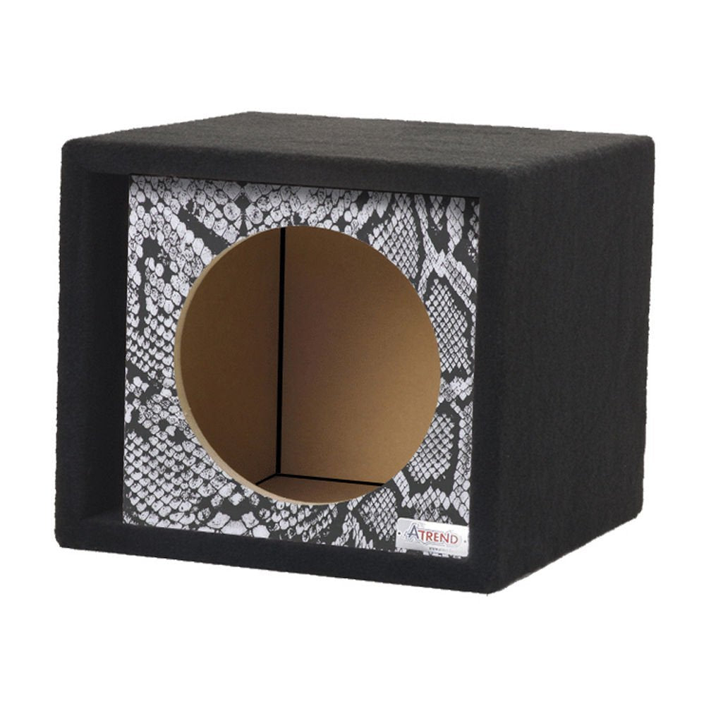 Atrend 10SVR-Reptile Style GFX Series Single Vented 10" Subwoofer Enclosure