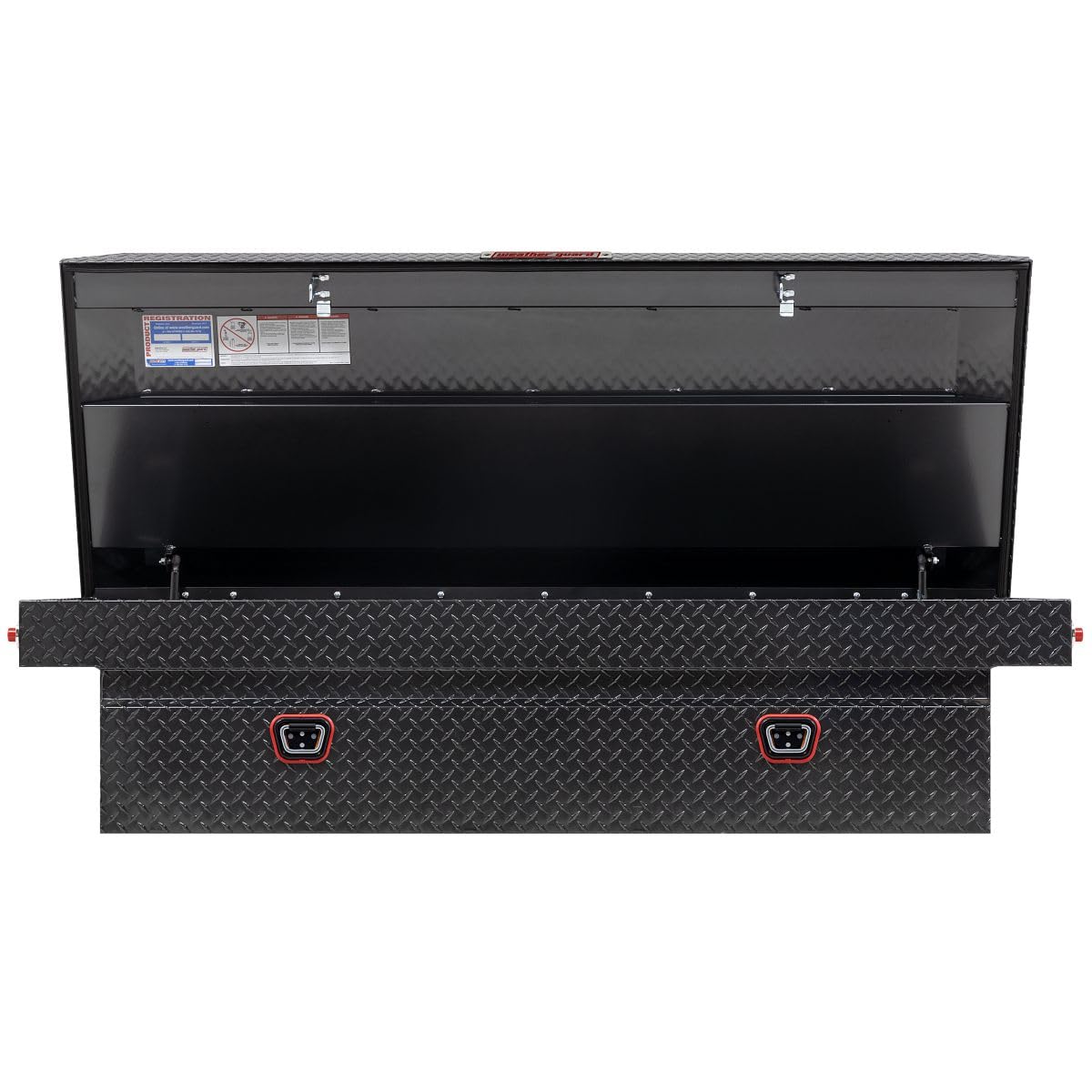 Weather Guard Saddle Box Model 117-6-04, Aluminum, Full Extra Wide, Gunmetal Gray, 14.4 cu ft