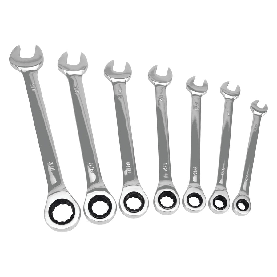 W1091 Performance Tool Sae Ratcheting Wrench Set, 7-Piece