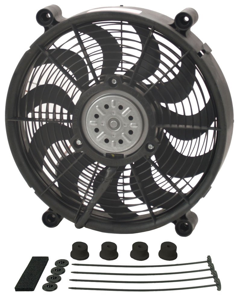 14" High Output Derale Radiator Fan, Black