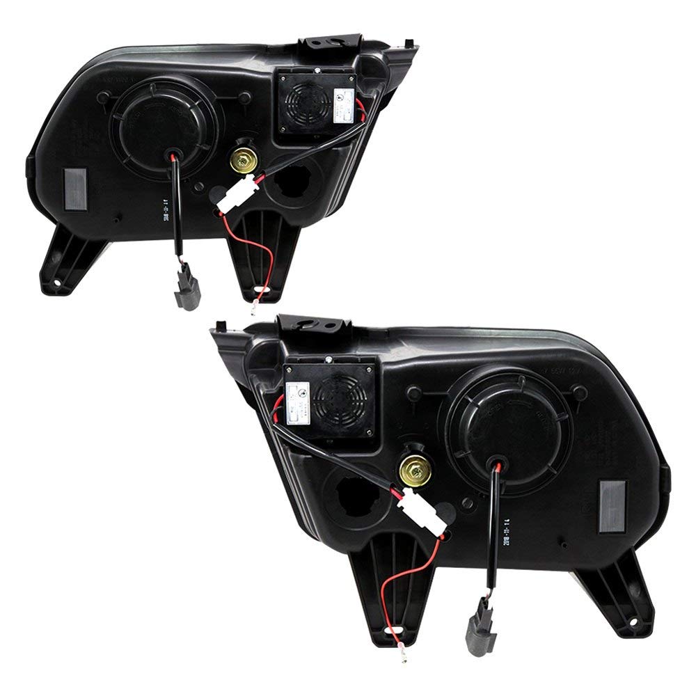 Renegade Series Winjet Compatible with 2010 2011 2012 S197 Ford Mustang S550 Style LED DRL Sequential Projector Aftermarket Performance Headlight Pair Set