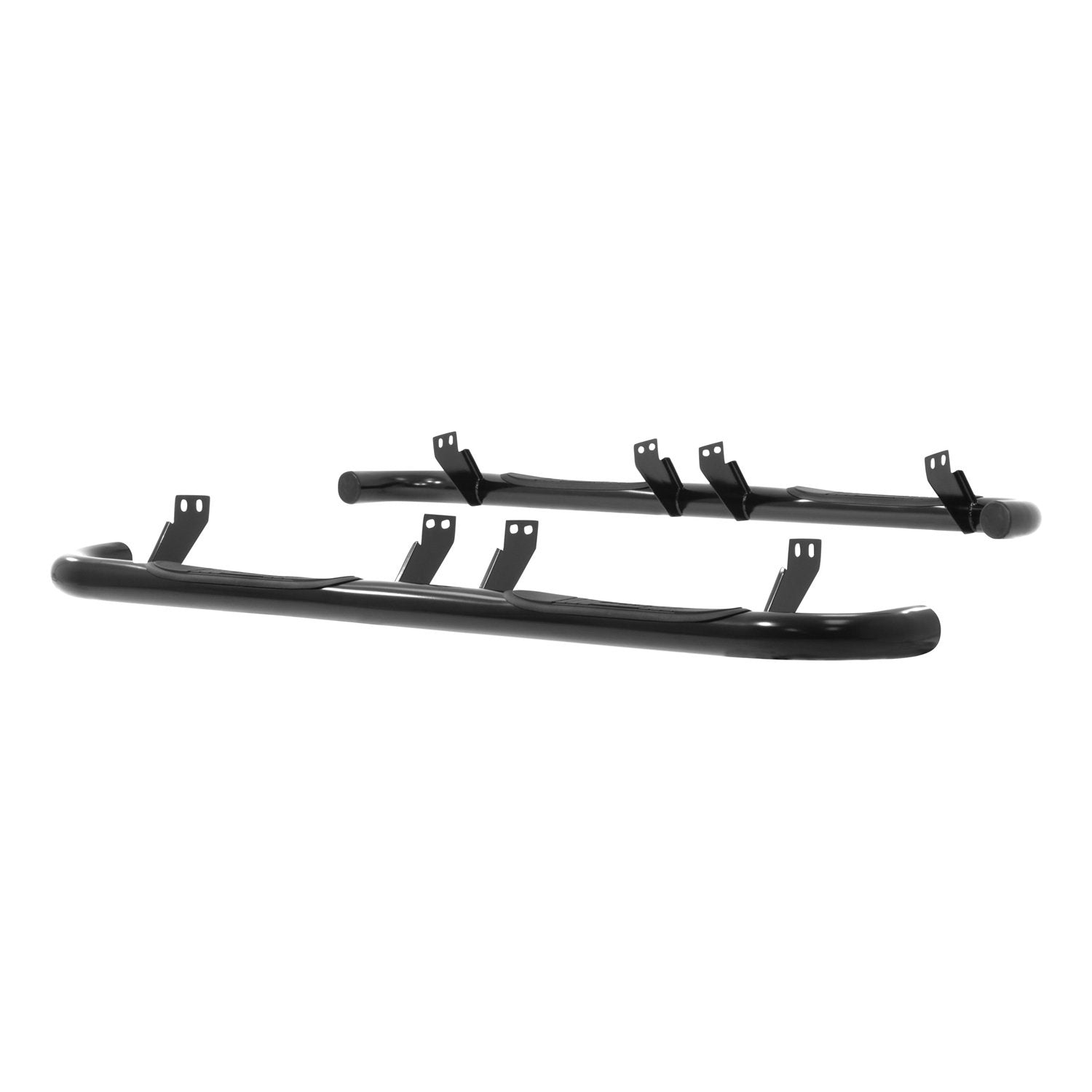 3-Inch Round Black Steel ARIES Nerf Bars, No-Drill, Fits Select Hummer H2
