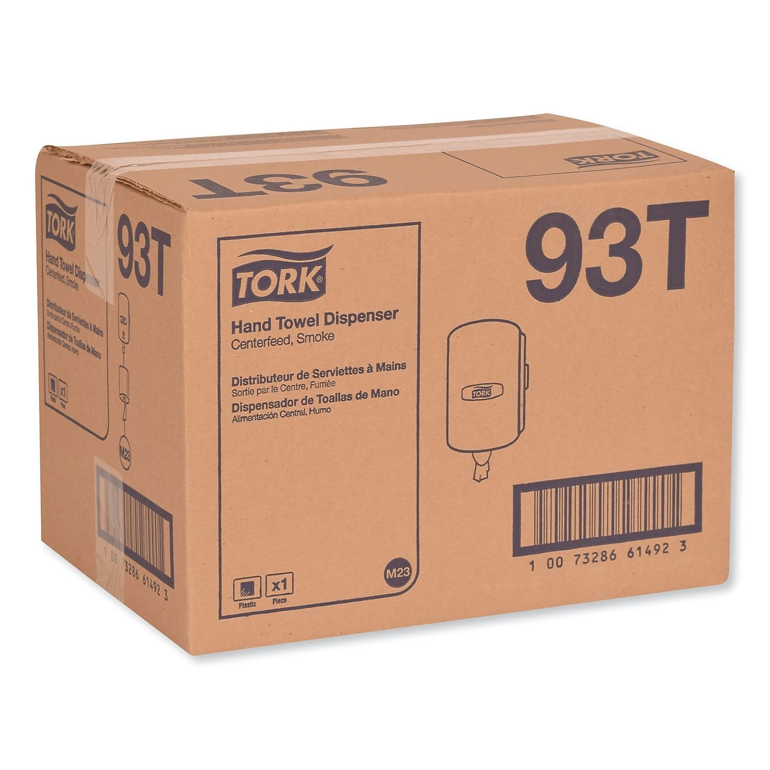 Centrefeed Tork Hand Towel Dispenser 93T - M23, Smoke