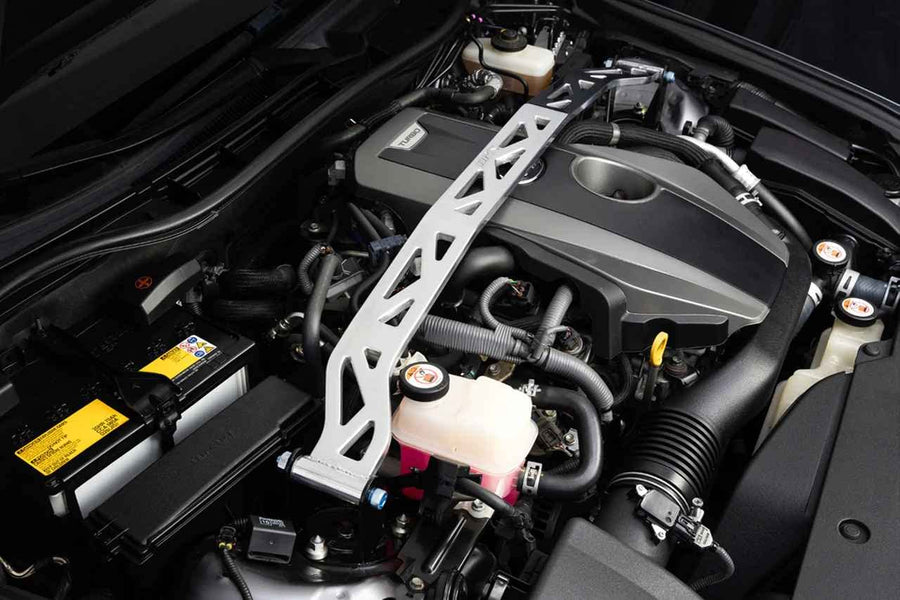 Polished HPS Performance Front Strut Bar Tower Brace Compatible for 2016-2017 Lexus IS200t 2018-2020 IS300 2.0L Turbo, 42-100P