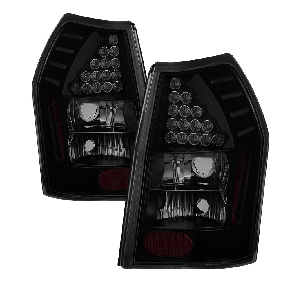xTune SPYDER (9036576) Dodge Magnum 05-08 LED Tail Lights - Black Smoked ALT-JH-DMAG05-LED-BSM