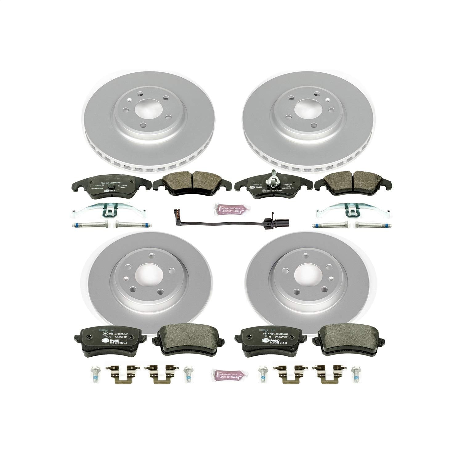 Euro-Stop Power Stop Brake Kit For Audi A4 2009-2011, Audi A4 Quattro 2009-2011, Audi A5 2010-2011, Audi A5 Quattro 2008-2011, Audi Q5 2009-2011 [Model Specific]