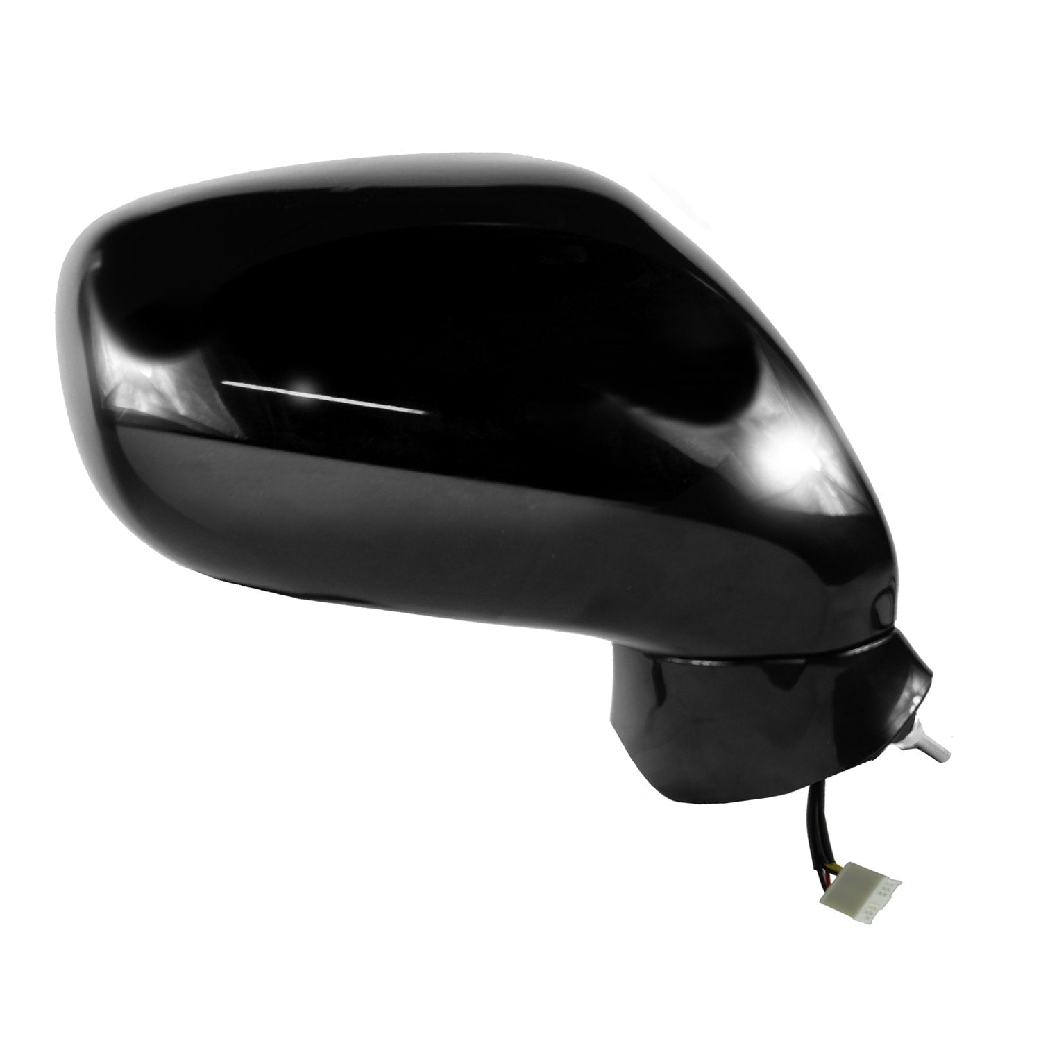 Fit System Mirror Passenger Side for Lexus IS250, IS350, Black w/PTM Cover, w/Puddle lamp, Foldaway, w/o Memory, w/o auto dimming, Heated Power
