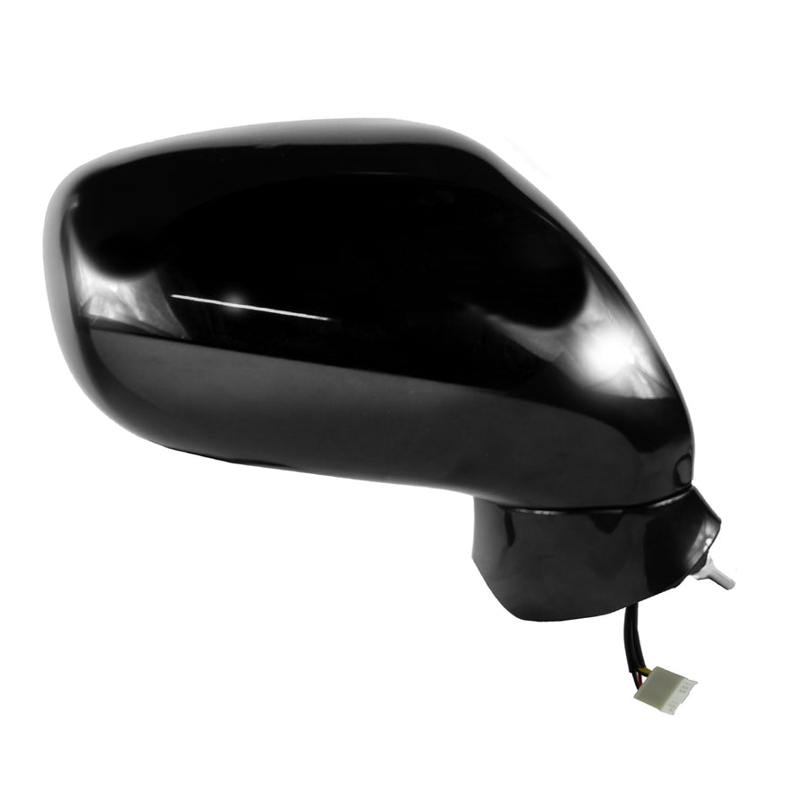 Fit System Mirror Passenger Side for Lexus IS250, IS350, Black w/PTM Cover, w/Puddle lamp, Foldaway, w/o Memory, w/o auto dimming, Heated Power