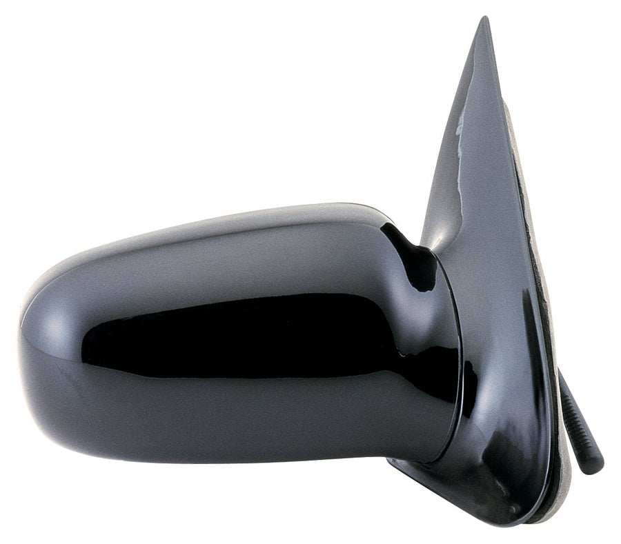 Passenger Side Fit Mirror for Chevy Cavalier Coupe, Pontiac Sunfire Coupe, Black, Spring Loaded, Manual
