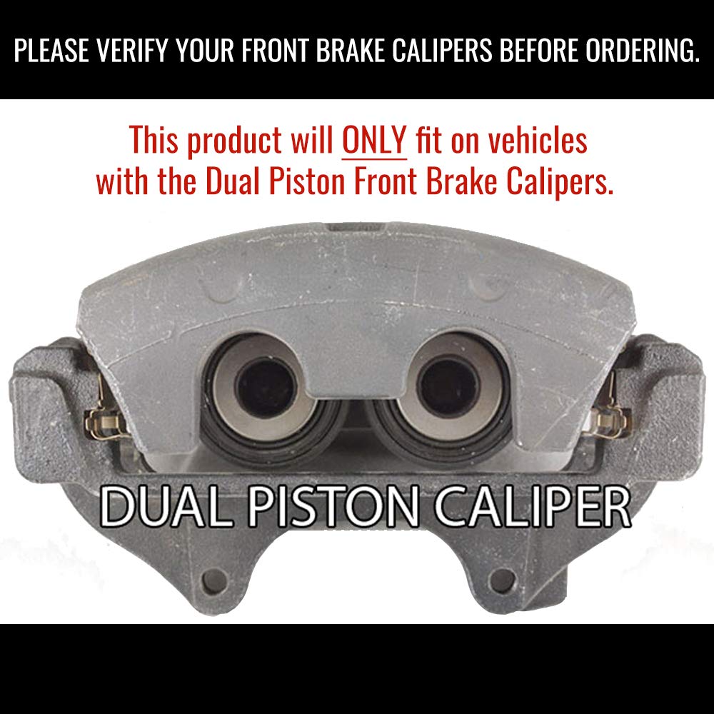 MGP 12001SMGPRD Caliper Covers 'MGP' Engraved Caliper Cover with Red Powder Coat Finish and Silver Characters, (Set of 4)