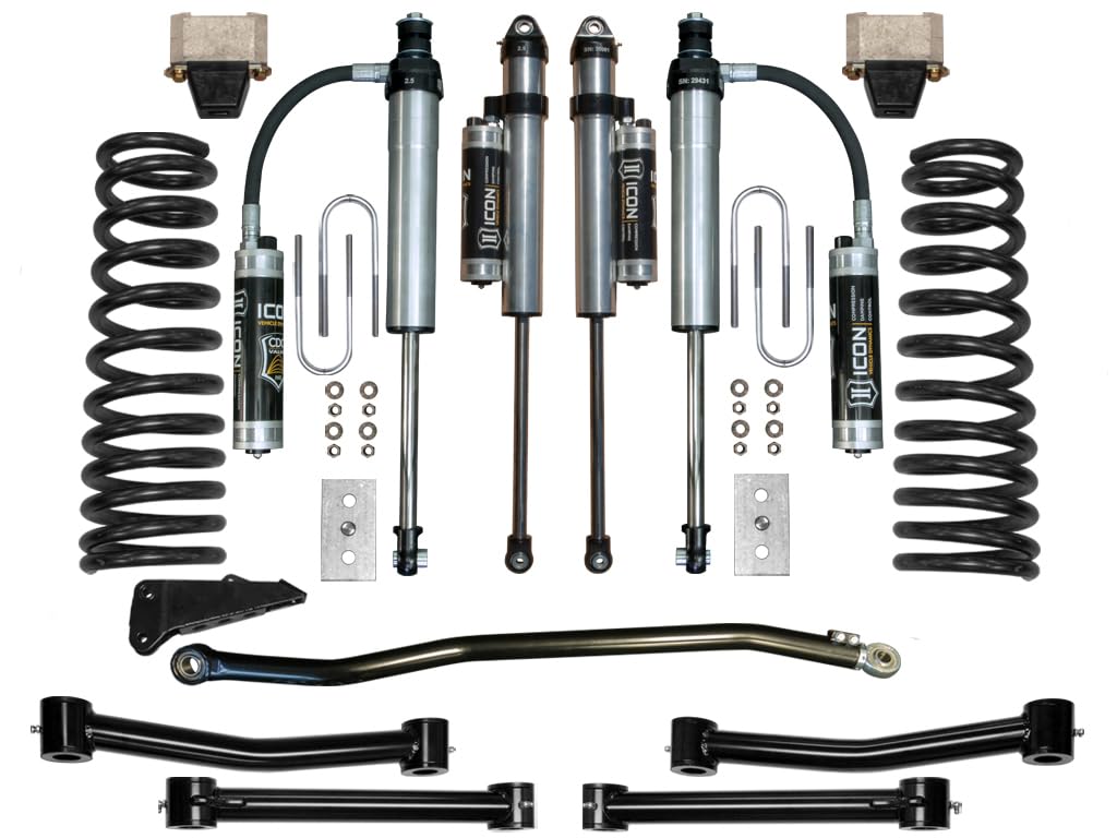 4.5" Lift, ICON Stage 5 Suspension System, Compatible with 2003-2008 Ram 2500/3500 4WD, K214504T