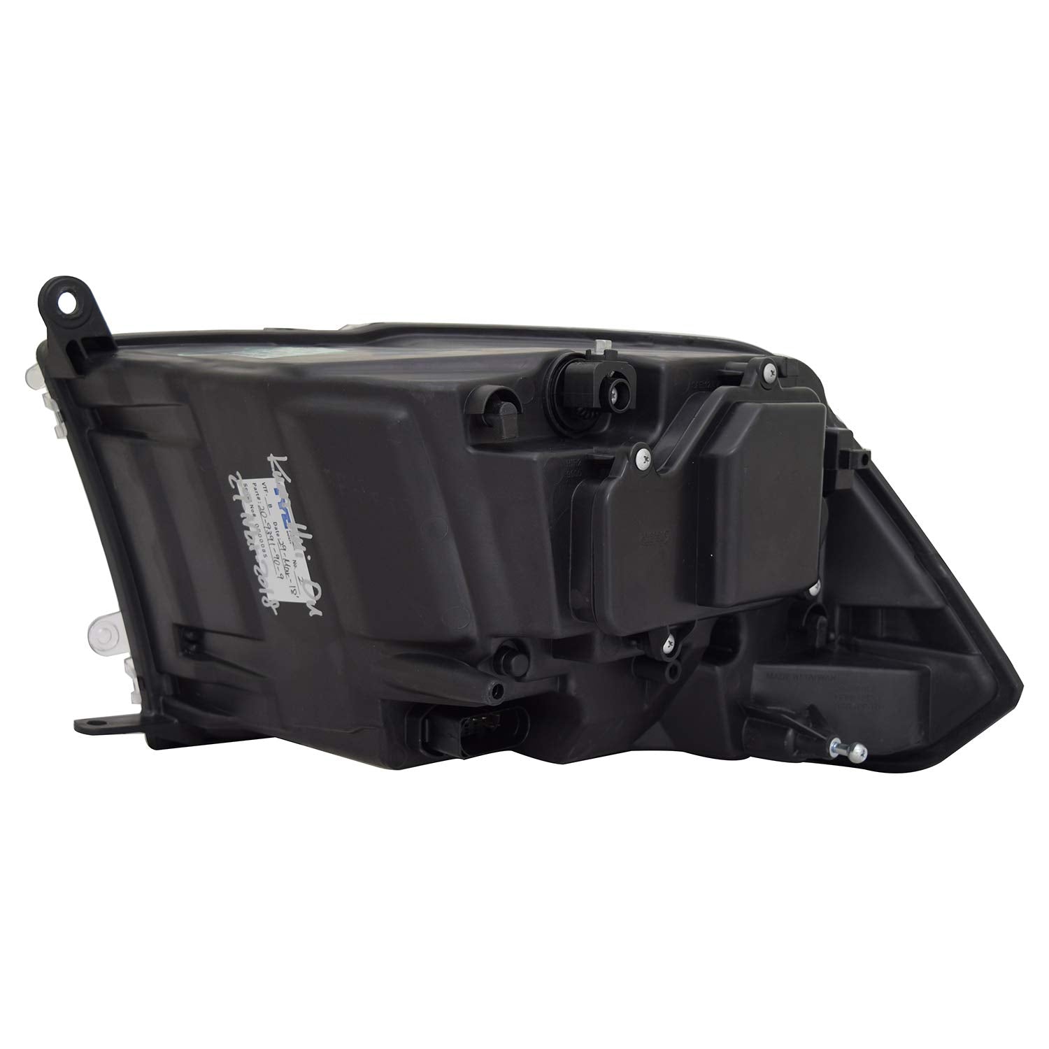 Right TYC Headlight Assembly Compatible with 2013-2015 Dodge Ram 1500 Pickup