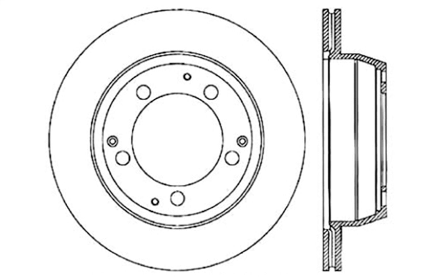 StopTech Sport 128.37019R Cross Drilled Brake Rotor (Rear Right), 1 Pack