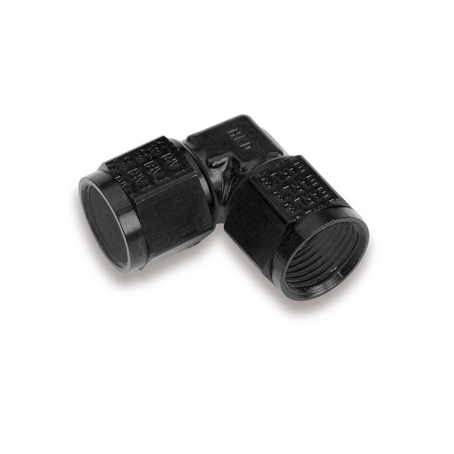 90 Degree Earl's AT934112ERL -12 AN Female to Female Swivel