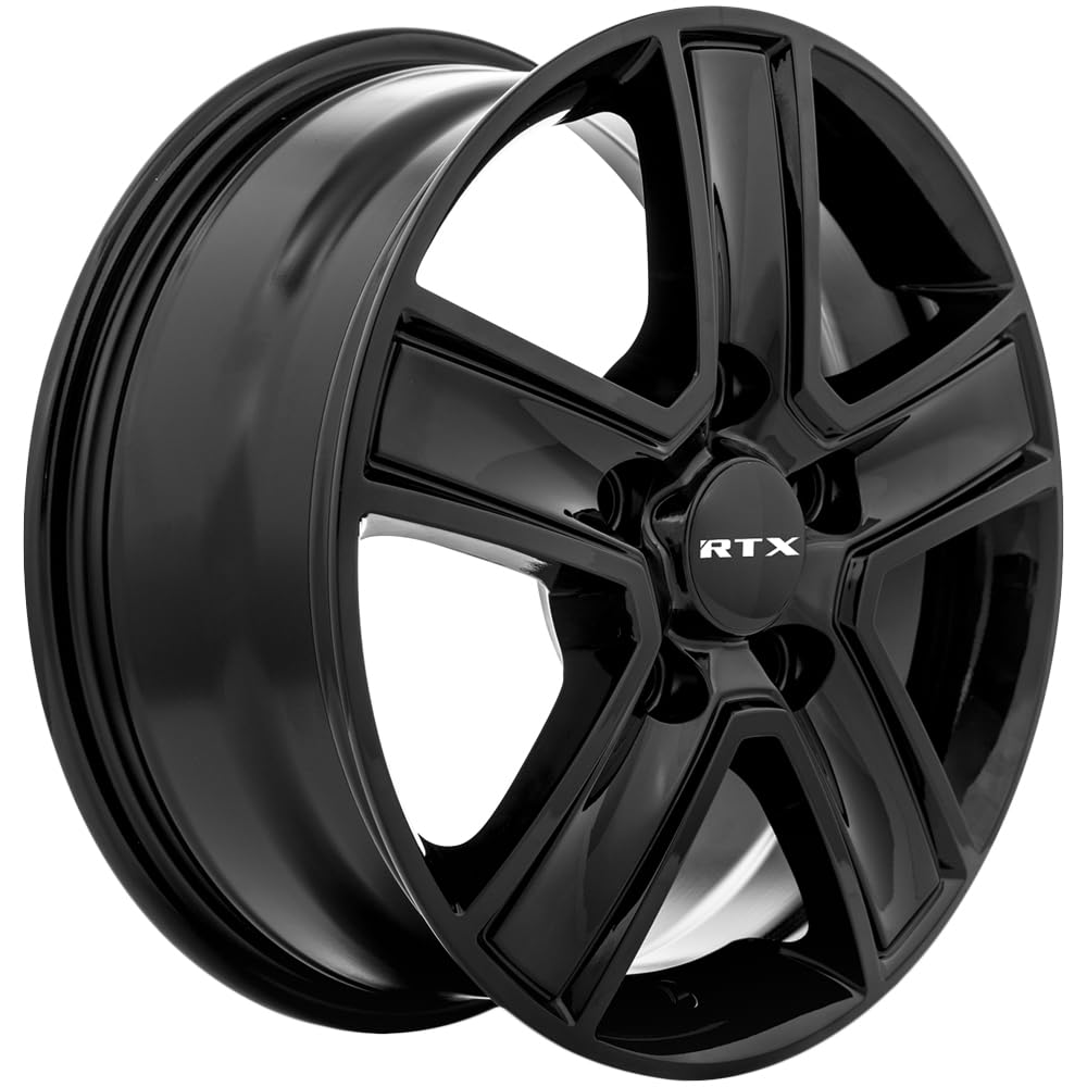 Custom RTX Wheel - 16x6.5, 60 Offset, 5x130 Bolt Pattern, 78.1mm Hub - Gloss Black Rim