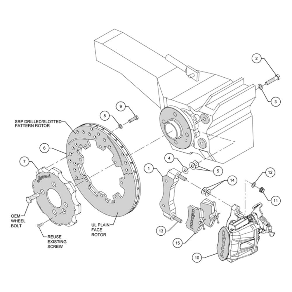 Red CPB Rear Kit, 11.75"