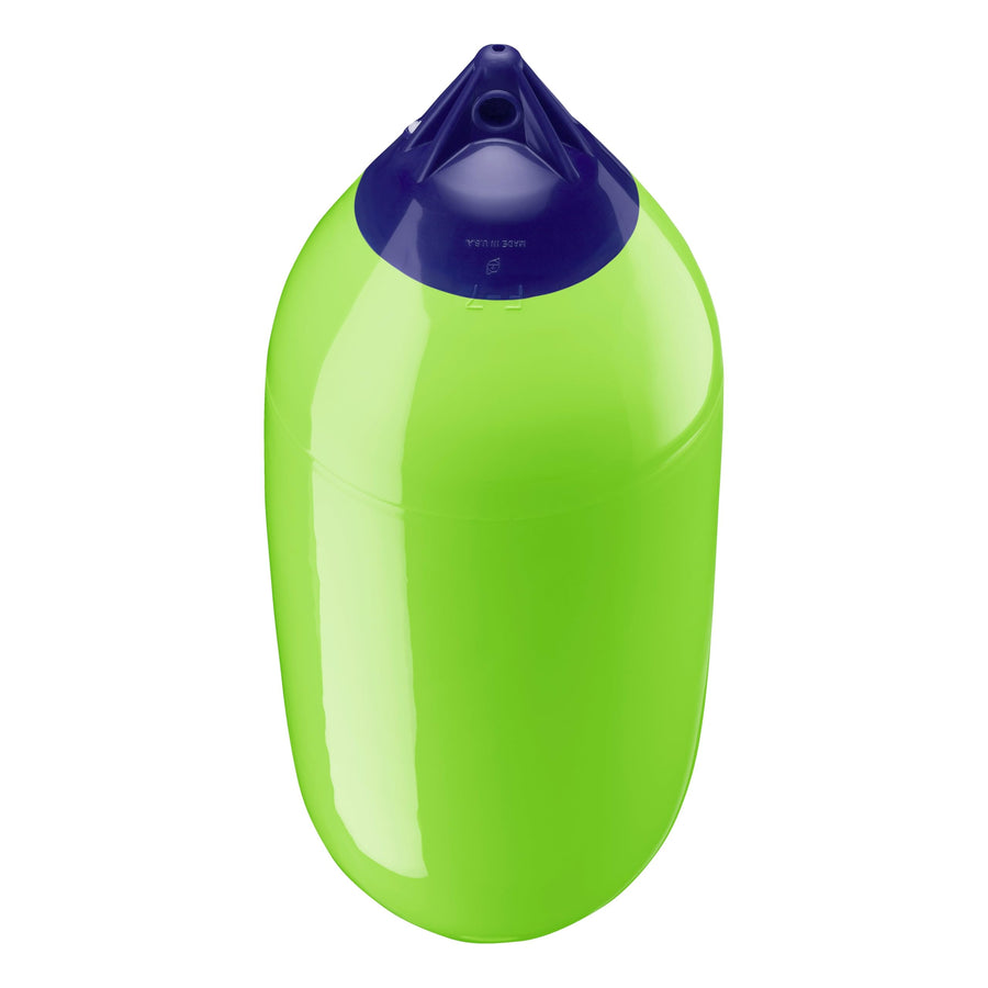 F-7 Standard Polyform Boat Fender - Blue Ropehold Lime