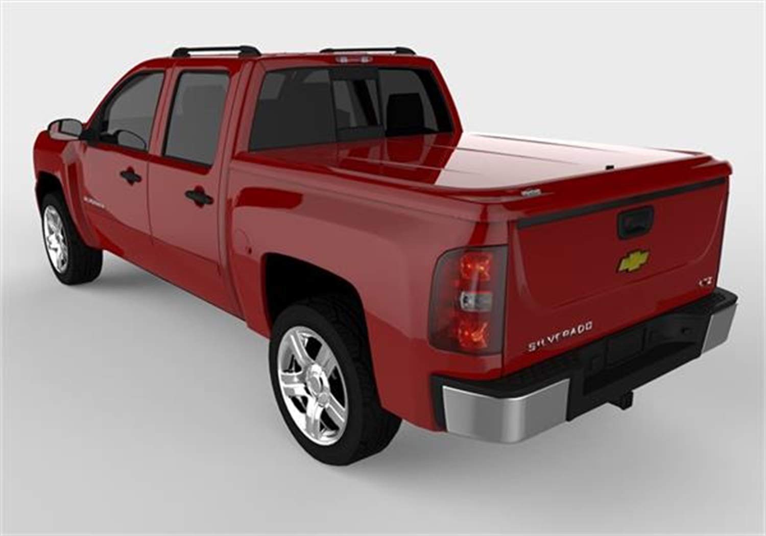 UnderCover RealTruck Lux One-Piece Truck Bed Tonneau Cover | UC1066L-74 | Fits 2007 - 2013 Chevy Silverado 1500 74(GCN)(WA9260) - Victory Red 5' 9" Bed (69.3")