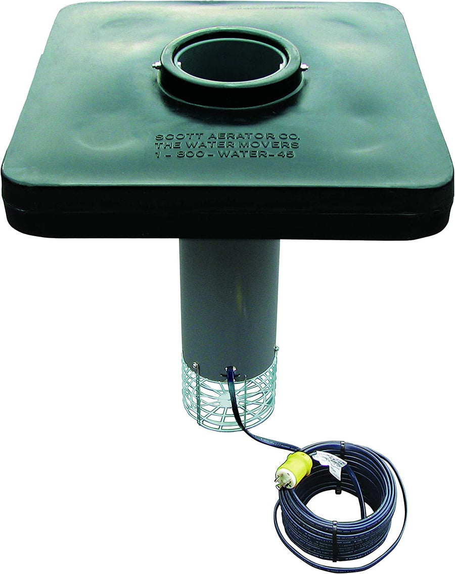 Scott Aerator Fountain North Star Aerator - 1-1/2 HP 230V Pond Aerator for Outdoor Ponds with 100 ft Electric Cord - Aerating Fountain for Large Lakes & Ponds - Efficient Pond Aeration System