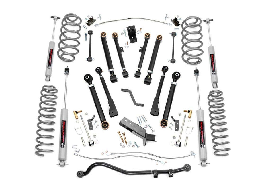 4" Suspension Lift Kit Rough Country for 1997-2006 Jeep Wrangler TJ - 66130