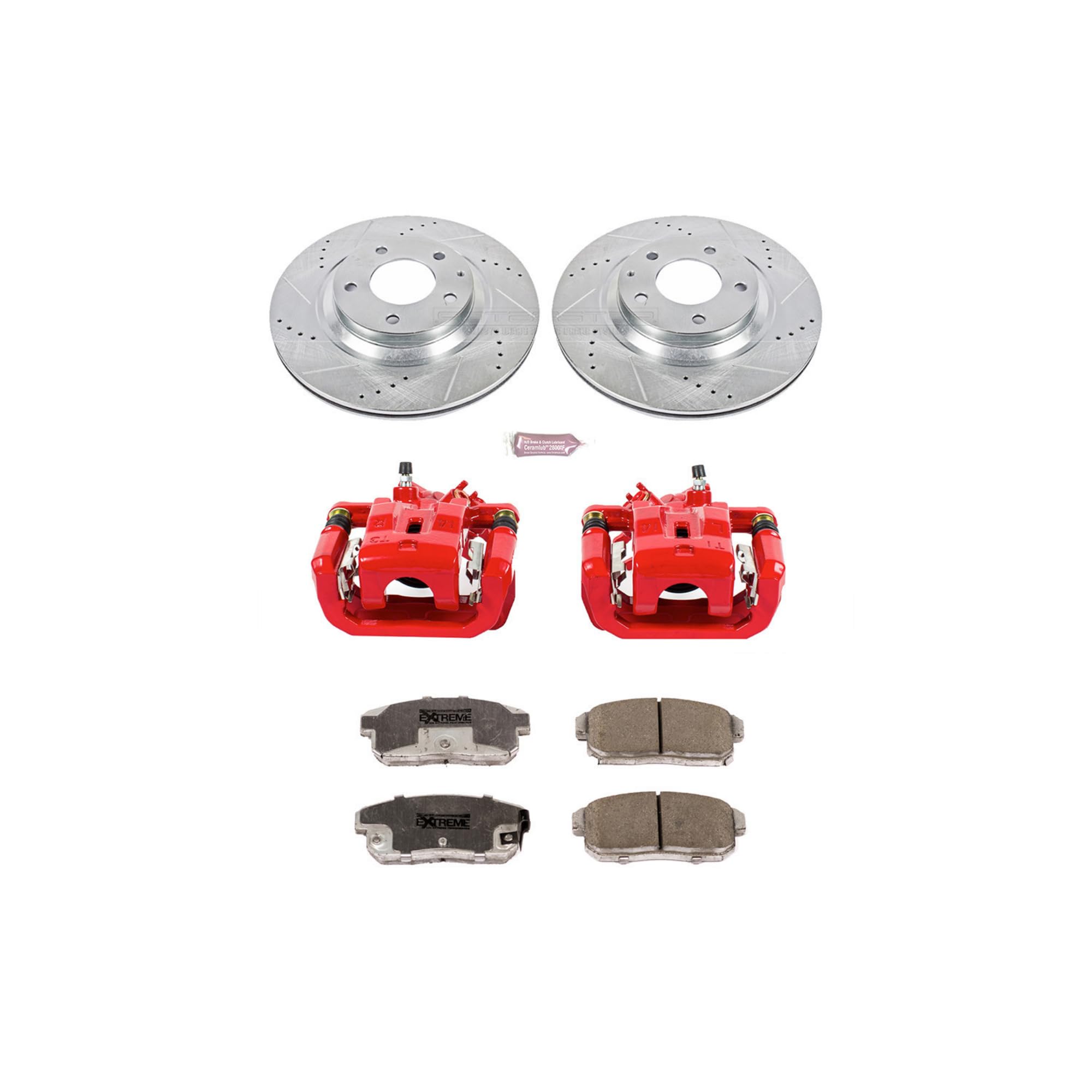 Power Stop Rear KC3146-26 Z26 Street Warrior Brake Kit Mazda For Mazda RX-8 2004-2011 [Model Specific]