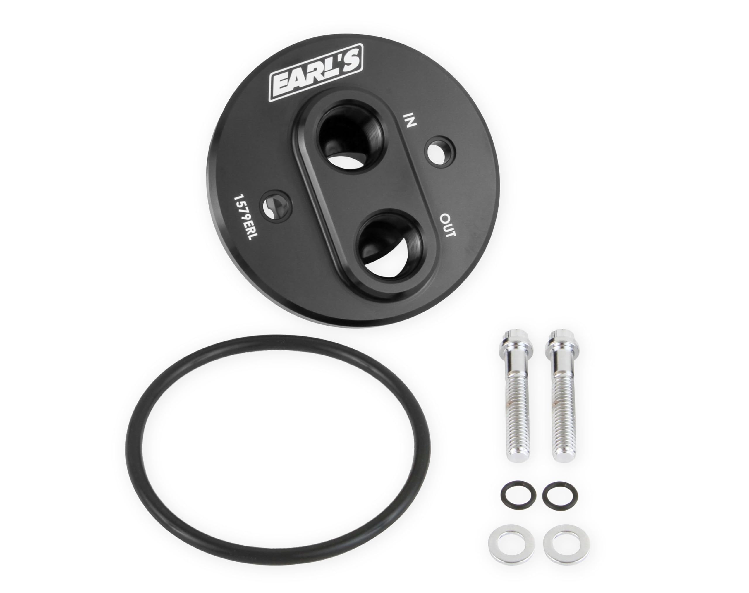 Remote Earl's Oil Filter Adapter 1579ERL, Black