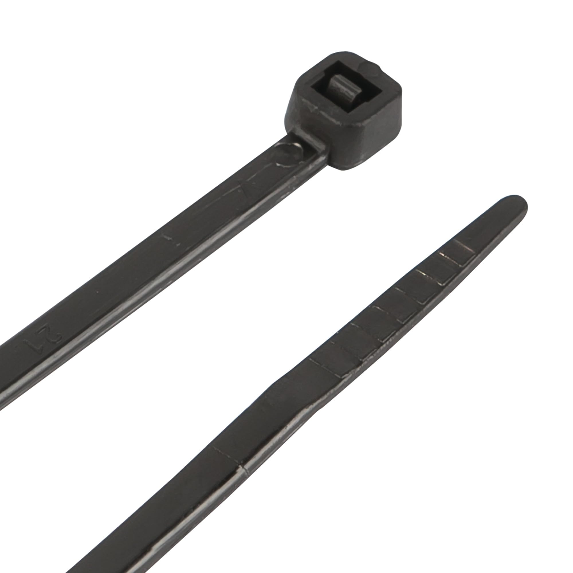 100pc Performance Tool W2912 12-Inch Cable Tie, Black With Tensile Strength 50 Lbs