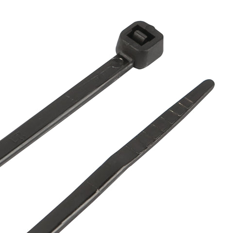 W2924 Performance Tool 50pc 18-Inch Cable Tie, Black With Tensile Strength 120 Lbs