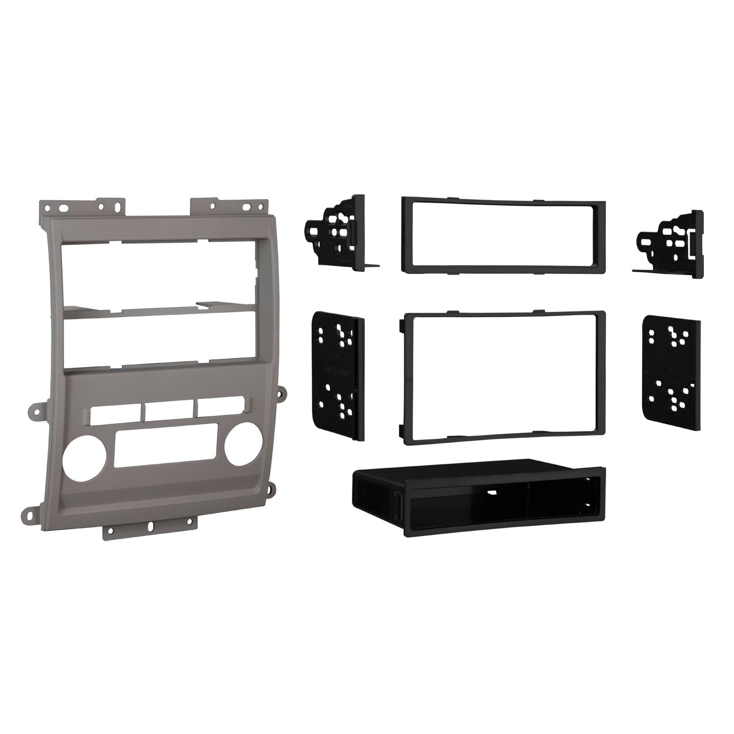 Metra Double DIN/ISO DIN 99-7428G Installation Dash Kit for 2009 Nissan Frontier LE/SE (Gray)
