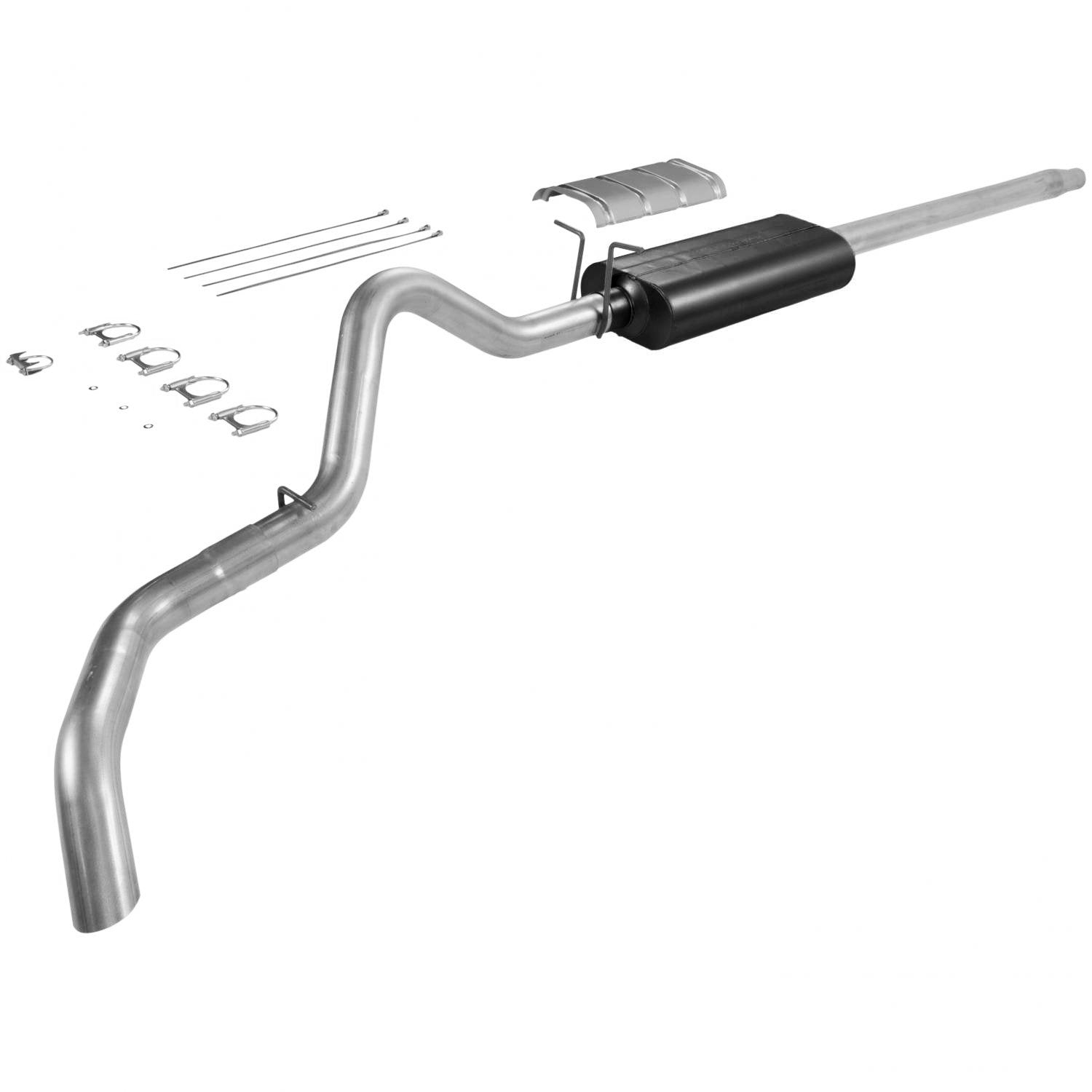 Flowmaster Force II 17135 Cat-Back Exhaust Kit 3 Inch Aluminized Steel Compatible with 1987-1996 Ford F-150 truck with a 4.9L, 5.0L or 5.8L engine.