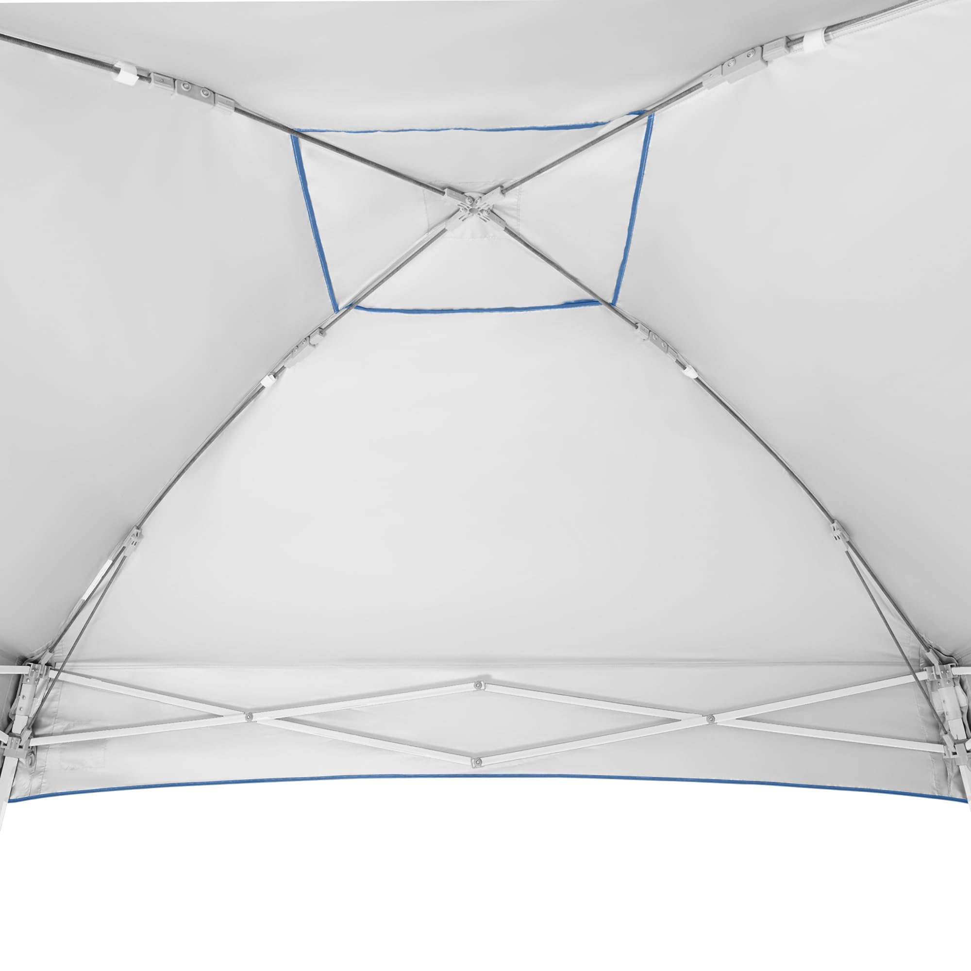 E-Z UP Instant Shelter Dome Canopy, 10' x 10', Vented Top with Wide-Trax Roller Bag & 4 Piece Spike Set, Royal Blue