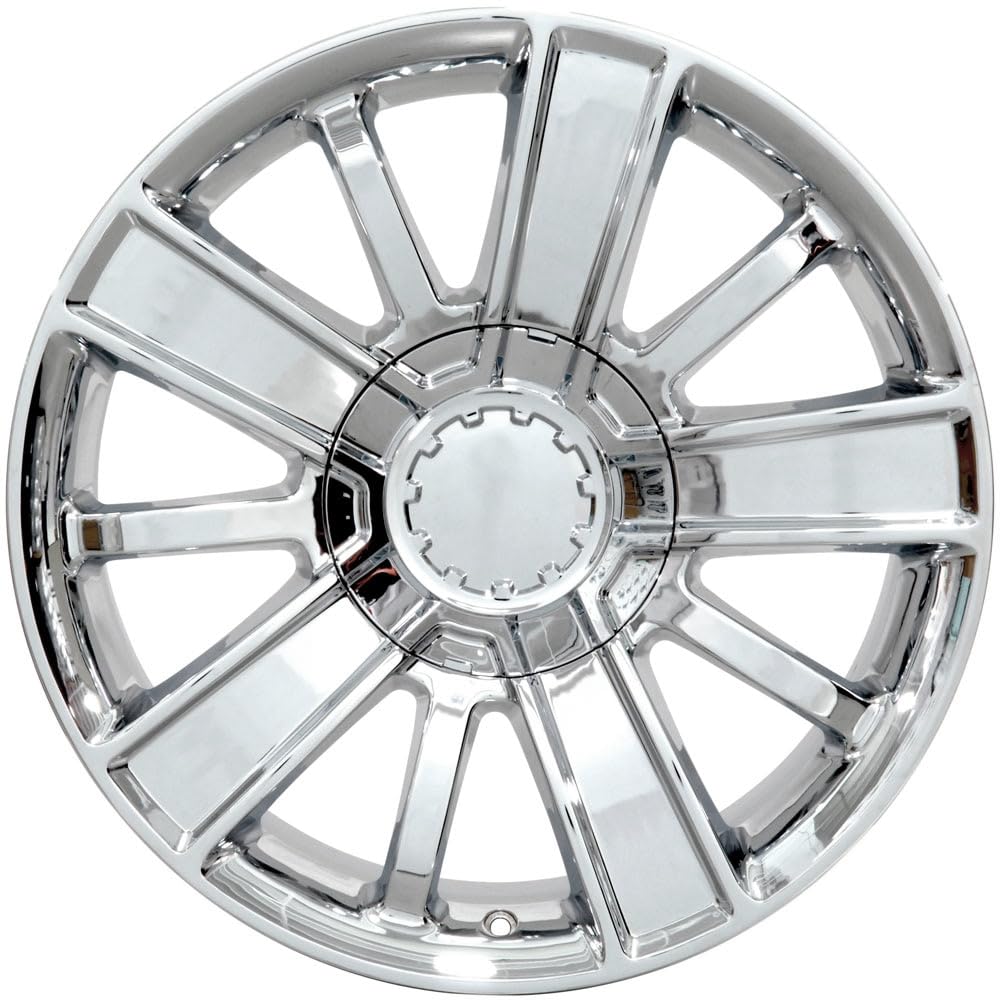Chrome Wheel OE Wheels LLC CV77-20090-6550-27C Painted (20 x 9. inches /6 x 139 mm, 27 mm Offset)